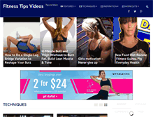 Tablet Screenshot of fitnesstipsvideos.com